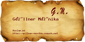 Göllner Mónika névjegykártya